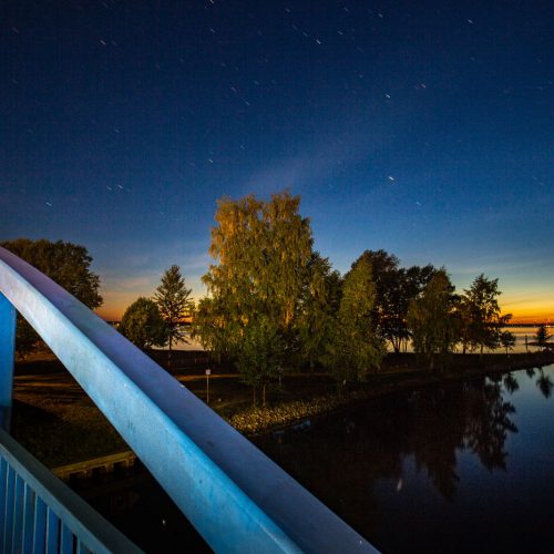 Lenzer Brücke bei Nacht